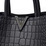 Croc embossed designer tote bag - Image 5