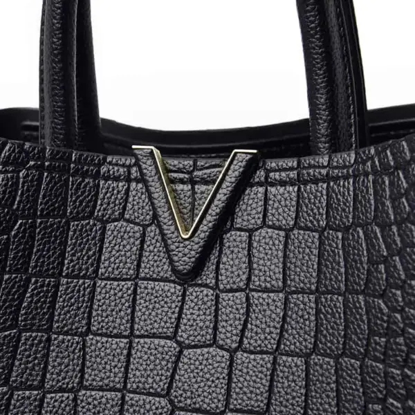 Croc embossed designer tote bag - Image 5