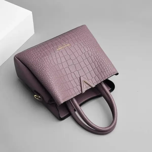 Croc embossed designer tote bag