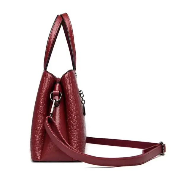 Fashion croc embossed shopping tote - Image 2