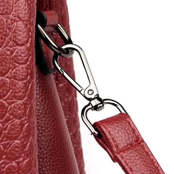 Fashion croc embossed shopping tote - Image 5