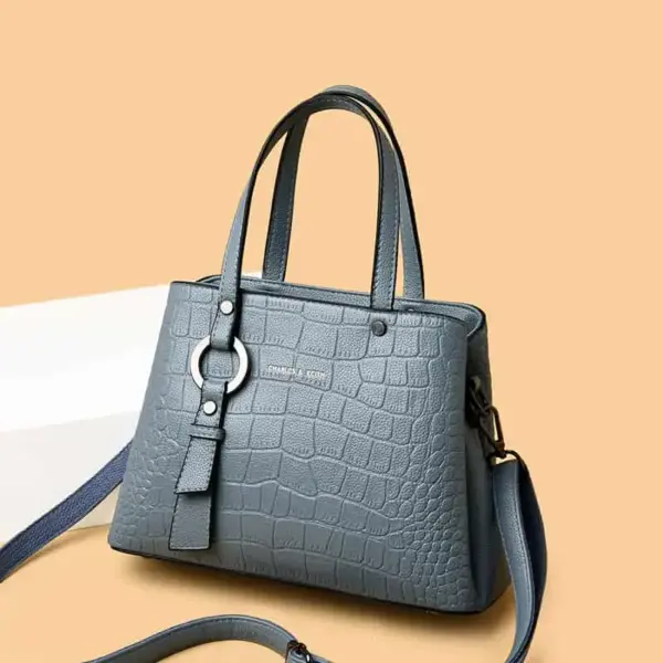 Fashion croc embossed shopping tote - Image 8