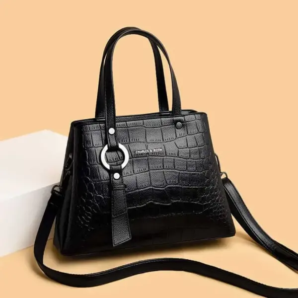 Fashion croc embossed shopping tote - Image 11