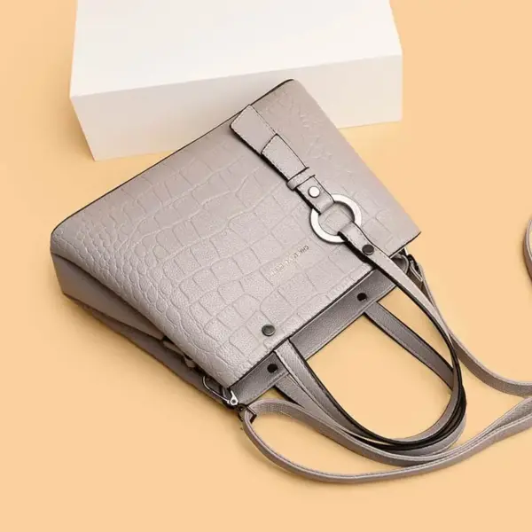 Fashion croc embossed shopping tote - Image 12