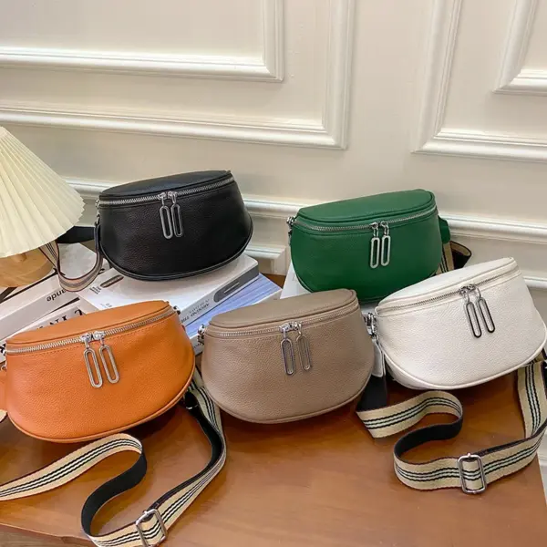 Genuine leather semicircle saddle bag - Image 12