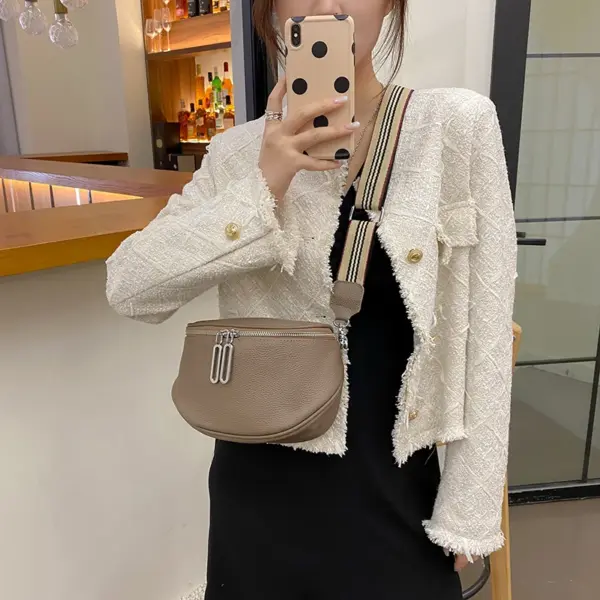 Genuine leather semicircle saddle bag - Image 14