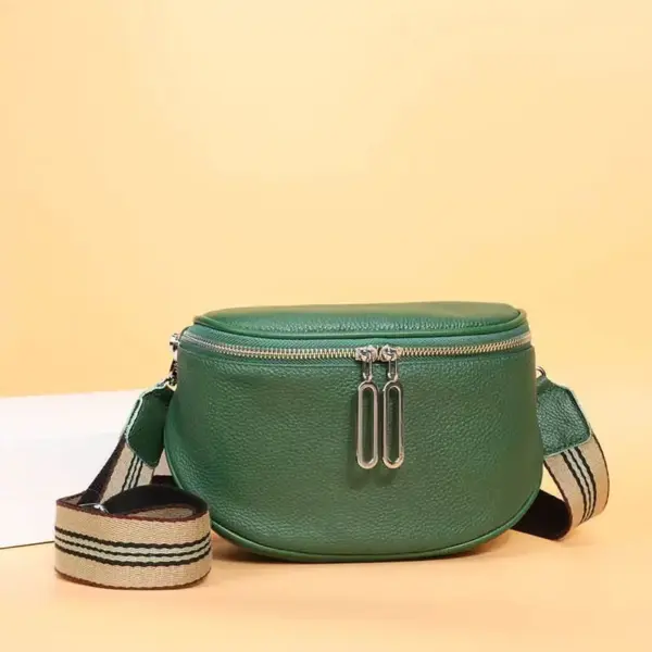 Genuine leather semicircle saddle bag - Image 2