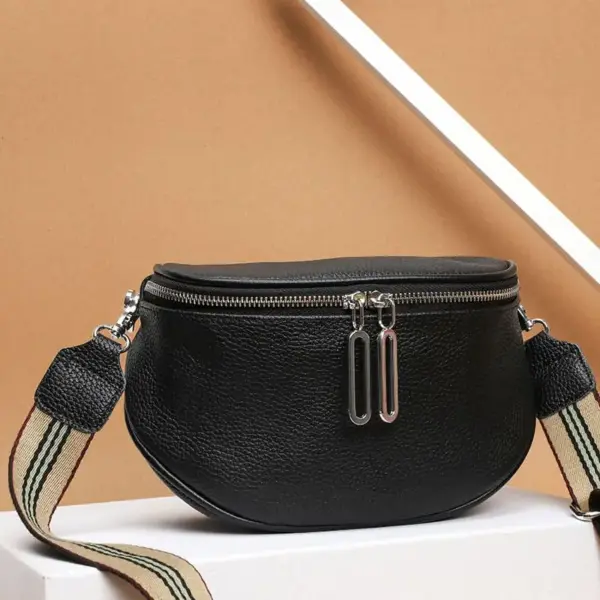 Genuine leather semicircle saddle bag - Image 4