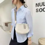 Genuine leather semicircle saddle bag - Image 7