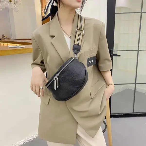 Genuine leather semicircle saddle bag - Image 5