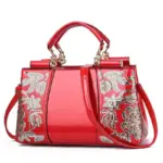 High quality premium bright leather shopping tote - Image 7