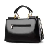 High quality premium bright leather shopping tote - Image 3