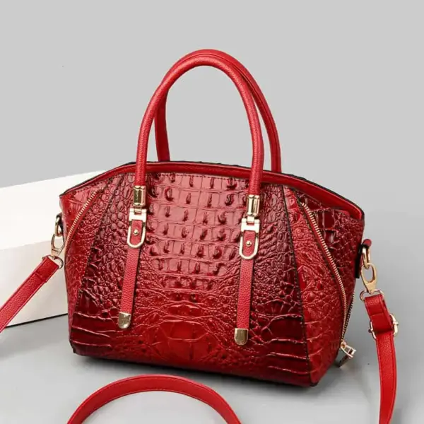 Vintage alligator pattern tote bag - Image 13