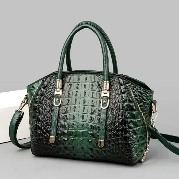 Vintage alligator pattern tote bag - Image 12
