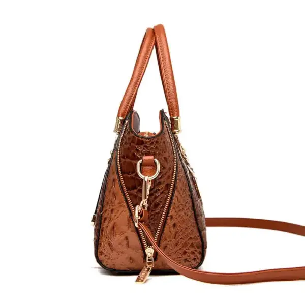 Vintage alligator pattern tote bag - Image 3