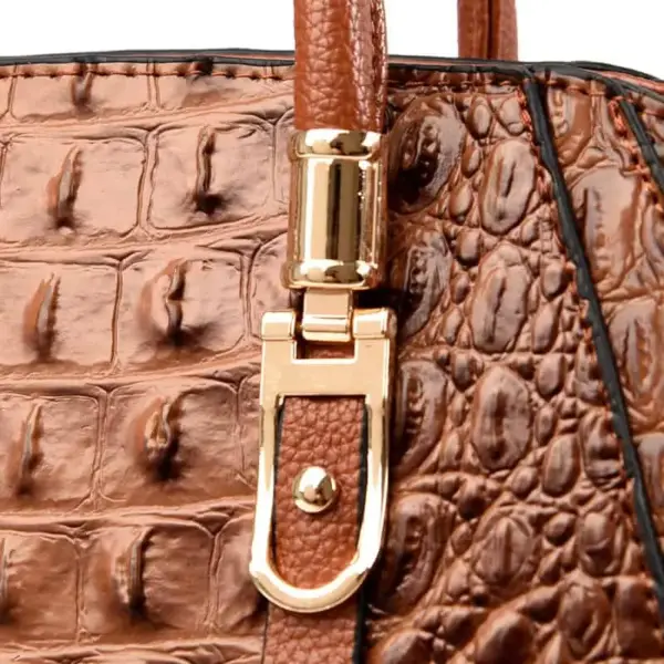 Vintage alligator pattern tote bag - Image 11