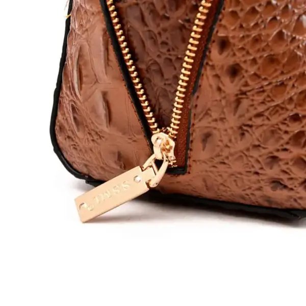 Vintage alligator pattern tote bag - Image 9