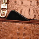Vintage alligator pattern tote bag - Image 8