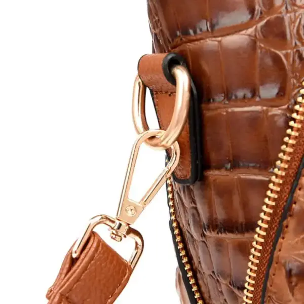 Vintage alligator pattern tote bag - Image 6