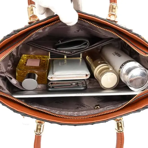 Vintage alligator pattern tote bag - Image 10