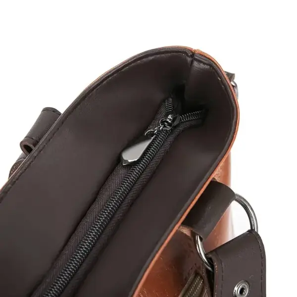 Vintage high quality casual soft leather tote bag - Image 6