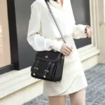 Vintage high quality little bee leather backpack - Image 16