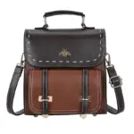 Vintage high quality little bee leather backpack