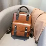 Large capacity vintage leather backpack - Image 14