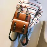 Large capacity vintage leather backpack - Image 2