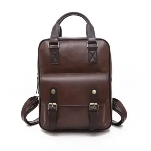 Large Capacity Vintage Leather Backpack