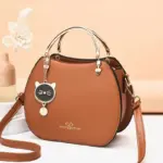 Trendy fashion round pattern shoulder bag - Image 17