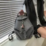 Vintage British style leather backpack - Image 4