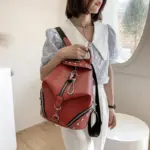 Vintage British style leather backpack - Image 8