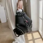 Vintage British style leather backpack - Image 11