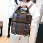 Vintage large capacity multifunctional backpack - Image 7