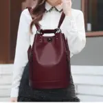 High quality luxury bucket pattern backpack - Image 21