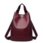 High quality luxury bucket pattern backpack