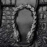 Classic luxury crocodile pattern tote bag - Image 7