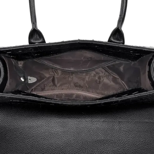 Classic luxury crocodile pattern tote bag - Image 14