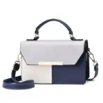 Elegant contrast color premium satchel bag