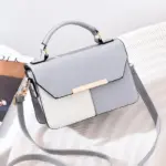 Elegant contrast color premium satchel bag - Image 4