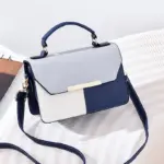 Elegant contrast color premium satchel bag - Image 5
