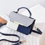Elegant contrast color premium satchel bag - Image 6