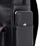 Vintage large capacity leather backpack - Image 5