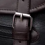 Vintage large capacity leather backpack - Image 8