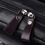 Vintage large capacity leather backpack - Image 9