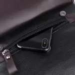 Vintage large capacity leather backpack - Image 11
