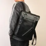 Vintage Premium large capacity leather backpack - Image 12