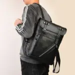 Vintage Premium large capacity leather backpack - Image 13