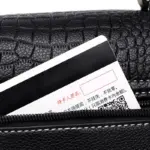 Crocodile pattern elegant satchel bag - Image 7